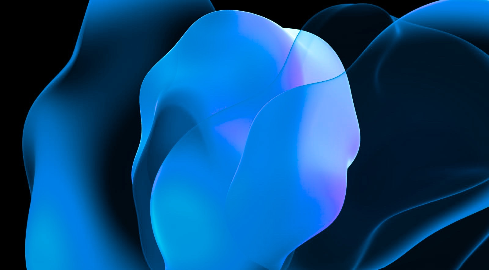 Verschwommener Hintergrund mit blauen Blobs